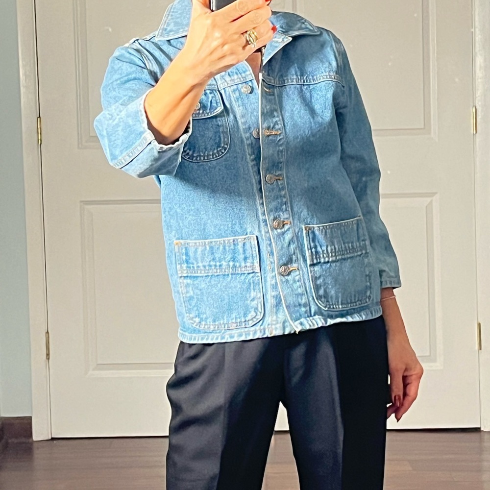 Vintage New Legends cropped fitted denim jacket - Picture 4 of 11